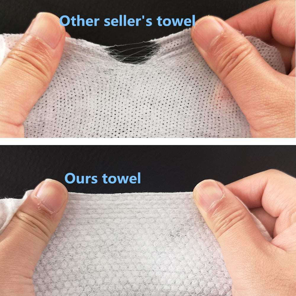 Atitifope Lingettes nettoyantes compressées Serviettes de voyage réutilisables pour le visage Mouchoirs en papier