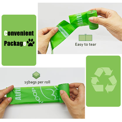 Atitifope Poop Bags for Dog Waste 100% Biodegradable And Extra Thick Waste Bags