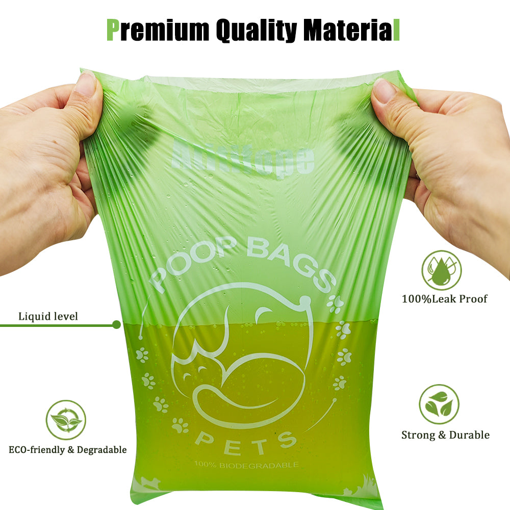 Atitifope Poop Bags for Dog Waste 100% Biodegradable And Extra Thick Waste Bags